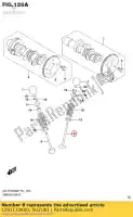 1291112K00, Suzuki, válvula, admisión suzuki gsxr150rfx gsxr150rf gsxs125mlx gsxs125ml gsxr125xa gsxs125xa gsxr125a 150 125 , Nuevo