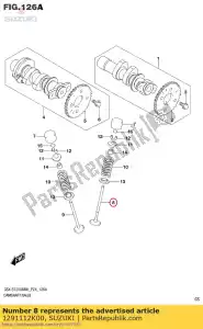 suzuki 1291112K00 valvola, aspirazione - Il fondo