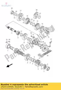 Suzuki 2425110H00 bieg, 5. bieg, - Dół