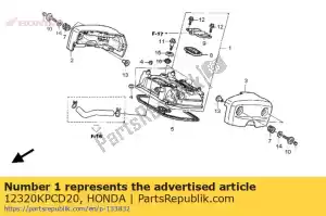 Honda 12320KPCD20 conjunto da capa, rr cil - Lado inferior