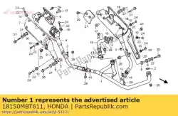 Ici, vous pouvez commander le pas de description disponible auprès de Honda , avec le numéro de pièce 18150MBT611: