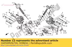 Ici, vous pouvez commander le ressort, bobine de compression auprès de Honda , avec le numéro de pièce 16050MZ6730: