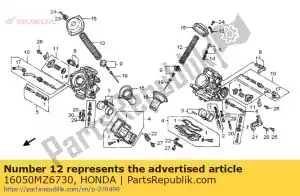 Honda 16050MZ6730 spring, compression coil - Bottom side