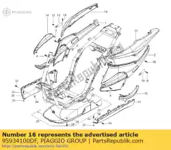 Here you can order the right undertail section from Piaggio Group, with part number 95934100DF: