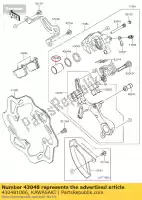 430481066, Kawasaki, zuiger remklauw kawasaki kx  f klx r m ninja ex krt edition b z a ex250 k kx250f kx450f 250r klx450r 300 abs klx450 kx250 kx450 z300 d tracker 150 ex300 se 300se kle300 versysx klr650 ej800 w800 cafe street kx250x kx450x 450 250 650 800 , Nieuw