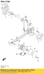 Here you can order the chain assy,oil from Suzuki, with part number 1631005H00: