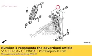 honda 51400HR3A21 komplet poduszek, fr. (showa) - Dół