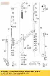 Ici, vous pouvez commander le kit ressorts + manchons de précharge auprès de KTM , avec le numéro de pièce 7850728: