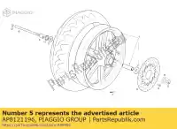 AP8121196, Piaggio Group, spacer rh aprilia derbi  rambla sport city sport city cube sport city street 125 250 300 2004 2005 2006 2007 2008 2009 2010 2012, Nuovo