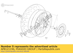 Aprilia AP8121196, Rh espaciador, OEM: Aprilia AP8121196