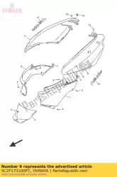 deksel, zijde 3 bwc1 van Yamaha, met onderdeel nummer 5C2F173100P7, bestel je hier online: