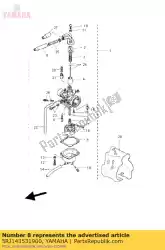 Aquí puede pedir jet, piloto # 38 de Yamaha , con el número de pieza 5RJ143531900: