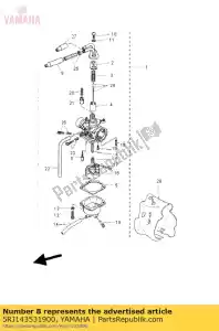 yamaha 5RJ143531900 jet, pilote # 38 - La partie au fond