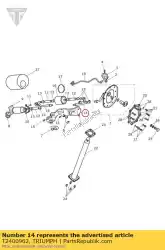 Aqui você pode pedir o bomba de combustível de suporte de tubo em Triumph , com o número da peça T2400962: