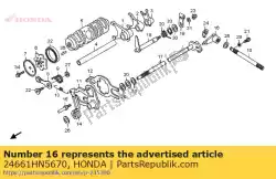 Aqui você pode pedir o braço a, câmbio de marchas em Honda , com o número da peça 24661HN5670: