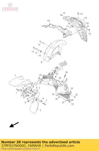 yamaha 37PF837N0000 griglia, presa d'aria - Il fondo