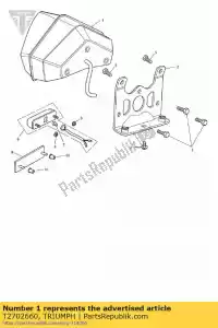 triumph T2702660 achterlicht, led, sae - Onderkant