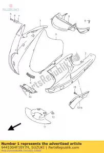 Suzuki 9441004F10Y7H capota, lateral, r ( - Lado inferior