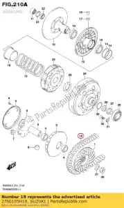 Suzuki 2760105H10 riem - Onderkant