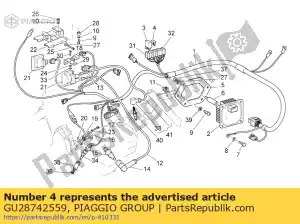 Piaggio Group GU28742559 fuse 10a - Bottom side