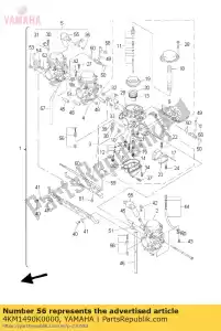 yamaha 4KM1490K0000 stop screw set - Bottom side