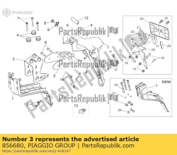 Aprilia 856680, Soporte de matrícula, OEM: Aprilia 856680