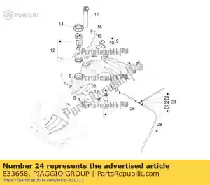 Piaggio Group 833658 z??cze pró?niowe - Dół