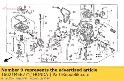 Here you can order the diaphragm set, pump from Honda, with part number 16021MEB771: