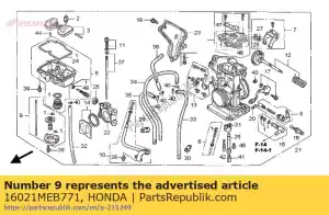 Honda 16021MEB771 diaphragm set, pump - Bottom side