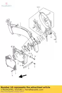 Suzuki 1781002FA0 ventilator, radiator, r - Onderkant