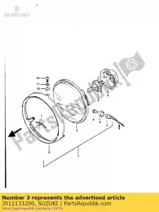 suzuki 3512133200 unidad de lámpara - Lado inferior