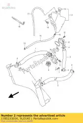 Here you can order the hose,rdtr outl. From Suzuki, with part number 1785233E00: