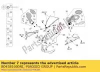 B04581000NI, Piaggio Group, front fairing. black aprilia rsv rsv4 1000 2011 2012 2013, New