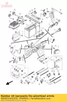 4SH821002200, Yamaha, batteria (ytx20l-bs) yamaha xv xvs xvz xvztf yfm 400 450 550 600 660 700 1300 1600 1996 1997 1998 1999 2000 2001 2002 2003 2004 2005 2006 2007 2008 2009 2010 2011 2012 2013 2014 2015 2016, Nuovo