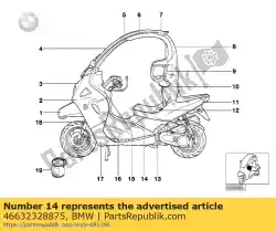 Here you can order the sierpaneel, tunnel boven from BMW, with part number 46632328875: