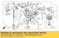 16015KSK672, Honda, zestaw komorowy, p?ywak honda cr 125 250 2004 2005 2006 2007, Nowy