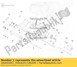 Aqui você pode pedir o schwingarm em Piaggio Group , com o número da peça 5A000487: