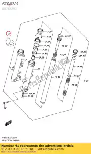 suzuki 5120131F00 protector - Lado inferior