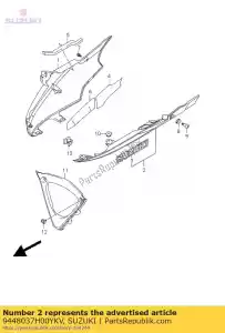 suzuki 9448037H00YKV comp. carenagem, un - Lado inferior