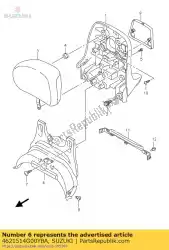 Here you can order the cover,pillion r from Suzuki, with part number 4621514G00YBA: