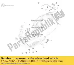 Tutaj możesz zamówić spoiler pok? Adowy od Piaggio Group , z numerem części 67362700VU: