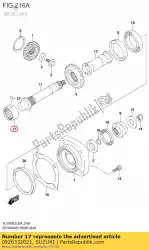 Here you can order the bearing,32x50x2 from Suzuki, with part number 0926332021: