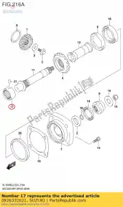 suzuki 0926332021 peiling, 32x50x2 - Onderkant