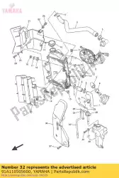 Ici, vous pouvez commander le tube, flexible auprès de Yamaha , avec le numéro de pièce 91A110505600: