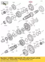 132601785, Kawasaki, gear,input 4th,28t kawasaki w  a c cafe style special edition final ej800 w650 w800 street 650 800 , New