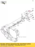 161420735, Kawasaki, couvercle-pompe, eau kawasaki kx  f klx r kx450f klx450r klx450 kx450 450 , Nouveau