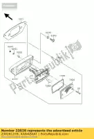 230261239, Kawasaki, lente, luz trasera kawasaki klf300 4x4 kvf300 kvf400 prairie kvf360 300 400 360 , Nuevo