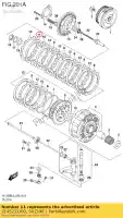 2145231J00, Suzuki, plate,clutch dr suzuki dl vstrom a dl1000a v strom vl1500bt intruder vl1500t vl1500b dl1000xa 1000 1500 , New