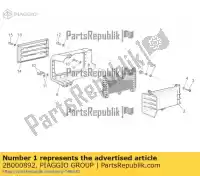 2B000892, Piaggio Group, radiador de óleo moto-guzzi griso griso s e griso v ie zgulsg01 zgulsu02 1100 1200 2005 2007 2015 2016 2017, Novo