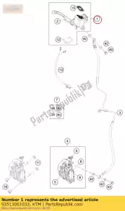 ktm 93513001033 cylinder hamulca r?cznego kpl. - Dół